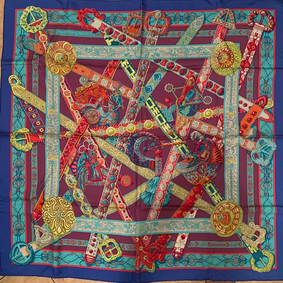 Hermes Accessories - Hermes silk scarf